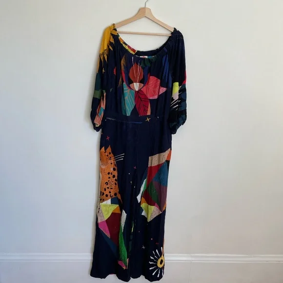 ❌ SOLD ❌ Farm Rio Frances Jumpsuit Anthropologie - Picture 5 of 9